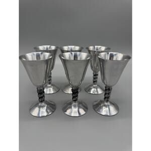 Vintage Raimond Italy Lot Of 6 Goblets 5”